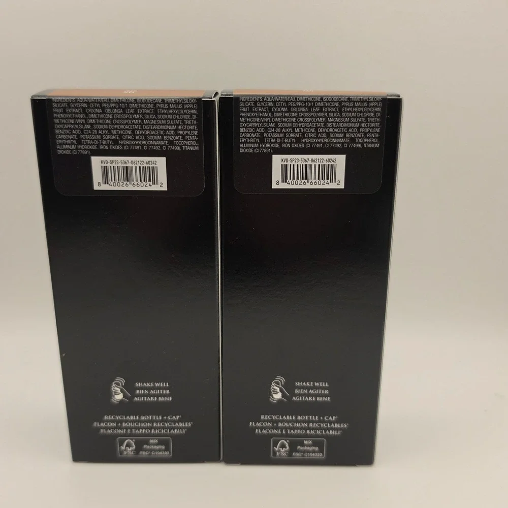 Lot of 2 KVD Beauty Good Apple Serum Foundation Tan 076 Full Coverage 1.01oz NIB